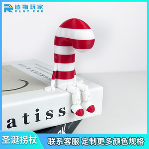 Statuetta di Babbo Natale 6,5 cm, Decorazione Natalizia in Plastica, Modellino Regalo - Product Image 5