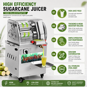 Máquina Exprimidora de Caña de Azúcar de Alta Productividad para Uso Comercial, Venta Directa - Product Image 5