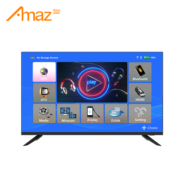 32-Inch HDTV with LED Backlight Solar Panel Included Rechargeable Smart TV for African Household Entertainment