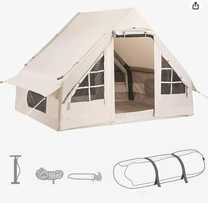 Tente <span class=keywords><strong>de</strong></span> camping gonflable quatre saisons à grand espace Forerunner Tente <span class=keywords><strong>de</strong></span> voyage extérieure coupe-vent en coton imperméable - Product Image 2