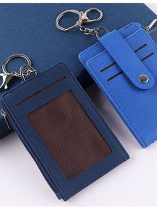 Porte-cartes fin X1222, étui pour cartes d'identité avec porte-clés pliable pour cartes de visite et d'identification professionnelle - Product Image 3
