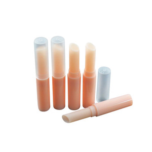 Contenitori Vuoti per Balsamo Labbra 2g Beige <span class=keywords><strong>Arancione</strong></span> Rosa Apertura Obliqua Sottile <span class=keywords><strong>Tubo</strong></span> in Plastica per Cosmetici - Product Image 1