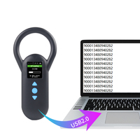 Escáner de Microchip Portátil para Animales ISO11784/5 de 134.2khz, Lector de Chips para Mascotas FDX-B