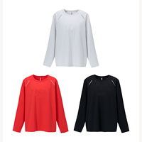 T-shirt de sport à manches longues, séchage rapide, réfléchissant, nouveau modèle automne, col rond, respirant, idéal pour la course en extérieur et la gym – Vente directe usine