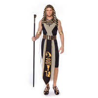 Costume de pharaon égyptien pour adultes, vente en gros d'usine, robes de carnaval pour vêtements de télévision, vêtements OEM/ODM
