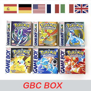 Boîte de jeu avec finition holographique métallique en or, argent, bleu, rouge, jaune, vert pour Gbc, version USA EUR NOE FRA ESP ITA - Product Image 1