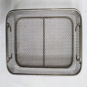 Stainless Steel <strong>Wire</strong> Mesh <strong>Storage</strong> <strong>Basket</strong> Multi-Function Organizational <strong>Basket</strong> Fashionable Square Rectangle Quality <strong>Storage</strong> - Product Image 2