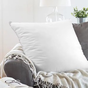 Coussins carrés pour canapé (lot de 2, blanc) 18 <span class=keywords><strong>x</strong></span> 18 pouces, coussins de lit et d'oreiller, coussins décoratifs d'intérieur - Product Image 1