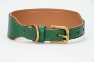 Großhandel Maßgefertigtes Wasserdichtes Leder Luxus-Hundehalsband für Training für Hunde - Product Image 3
