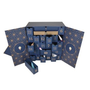 Luxury Beauty Advent Calendar <b>Box</b> 24 Days Double Door Skincare Gift <b>Box</b> <b>Empty</b> Rigid Paper Cosmetic Calendar <b>Box</b> For Makeup Perfu - Product Image 4