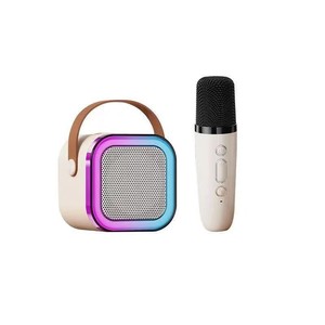 K12 Nhà KTV Máy Karaoke Kép Microphone Với RGB Ánh Sáng Mini Xách Tay Vật Liệu Kim Loại Cho Các Bên Loa <span class=keywords><strong>Bluetooth</strong></span> - Product Image 3