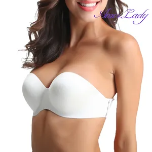 Wholesale sexy quarter cup bra strapless For Supportive Underwear 