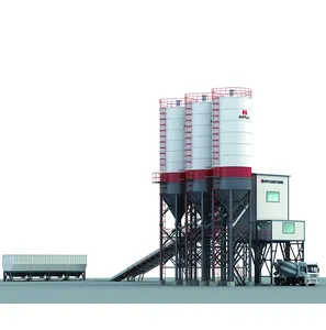 Factory Mix Concrete Batching Plant Chinese Construction Projects Production Line for Sale Price for Sale Twin Shaft Electric 80