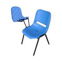 Chaise pliante mobile en plastique conçue sur mesure de haute qualité pour la formation et l'étude de style moderne