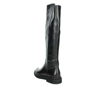 Bottes hautes pour femmes, noires, taille 36, talon plat - Product Image 2