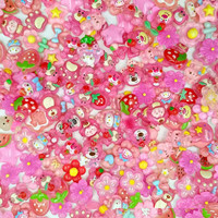 Breloques en résine plates Kawaii de dessins animés en gros pour scrapbooking DIY, accessoires pour cheveux, décorations de téléphone, pinces, colle crème décorative