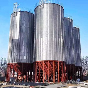 Silos de stockage en acier galvanisé de 1000 à 5000 tonnes pour maïs, céréales, tourteaux de soja et autres matières premières, à fond plat, pour projets agricoles - Product Image 4