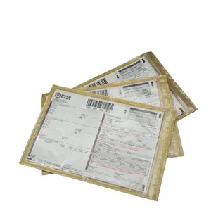 Custom A4 pack list envelope/sample pack list envelope/clear plastic mailing envelopes for shipping files