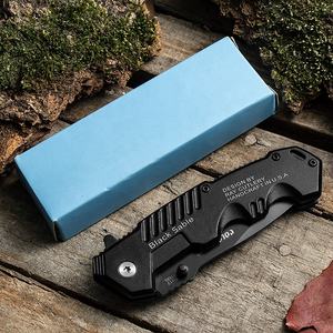 سكين طي محمول للدفاع عن النفس بمقبض ألومنيوم عالي الصلابة، قابل للتخصيص حسب الطلب OEM، سكين متعدد الأغراض للتخييم والبقاء على قيد الحياة - Product Image 5