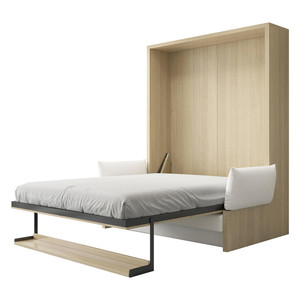 Modern <b>Queen</b>/King-<b>Size</b> Wooden Murphy <b>Bed</b> With Vertical Opening Metal Wall Hardware for Home Furniture Bedroom Joysource-b001 Hom - Product Image 4