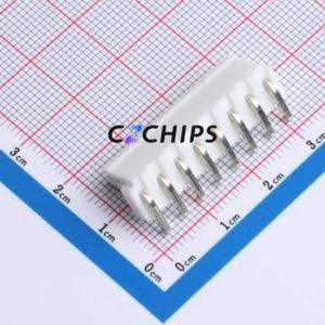 W396110K-8PY2113 Wire-to-Board Pin Header Bent Lead Through Hole,P=3.96mm Connector 1x8P 3.96mm Right Angle Insert VH - Product Image 2