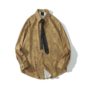 Camicia Casual da Uomo a Maniche Lunghe con Stampa 3D Batik, Vestibilità Oversize e Ampia, Traspirante, 100% Poliestere, ODM, Collezione Primavera, per Coppie - Product Image 6