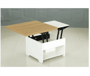 De Madera moderno de elevación superior plegable doble mesa de café - Product Image 1