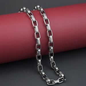 สร้อยคอเหล็กกล้าไร้สนิม ดีไซน์ทรงสี่เหลี่ยม สำหรับผู้ชาย สไตล์ฮิปฮอป เครื่องประดับส่วนบุคคล - Product Image 2