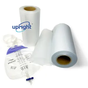 O filme flexível transparente ereto do PVC para a urina ensaca o filme macio do pvc para o saco de urina do tratamento médico