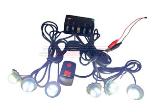 <span class=keywords><strong>Kit</strong></span> de Luces Estroboscópicas LED Universales Ocultas, Luz de Advertencia de Emergencia de Montaje en Superficie, Luz Intermitente para Parrilla Delantera - Product Image 5