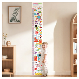 Autocollant de <span class=keywords><strong>mesure</strong></span> de hauteur amusant, amovible, disponible en plusieurs styles, idéal pour la décoration de chambre d'enfant et la <span class=keywords><strong>mesure</strong></span> de la croissance - Product Image 3