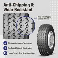 Ban Lumpur Off Road Anti-aging AR802 12.00R20 untuk Truk, Ban yang Diperkuat untuk Transportasi Kontainer Berkecepatan Tinggi, Promo Hot Sale