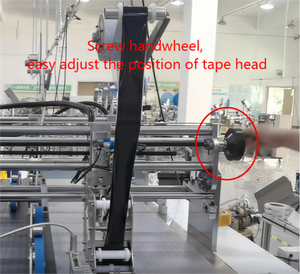 반자동 양면 테이프 부착기: 종이 상자 및 종이 봉투용 인열 스트립 테이프 적용 기계 - Product Image 4