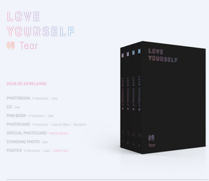 อัลบั้มเพลงเคป๊อปเกาหลีแท้ บีทีเอส ฉบับที่ 3 LOVE YOURSELF Tear พร้อมการ์ดรูป  ซีดีเพลงบันทึกเสียงไอดอลวงบังทัน  ของแท้ ซีลโรงงาน - Product Image 2