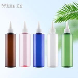 Bottiglia di lozione crema liquido Dispenser cosmetici imballaggio ambra ago coperchio di punta in plastica vuota 250ml 500ml verde blu animale domestico - Product Image 2