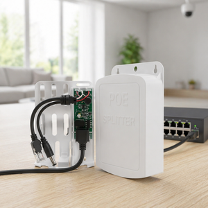 Caja Impermeable de Montaje en Pared DC44V-57V 12V 1.2A PoE No Aislado IEEE802.3af/at 15W 10/100Mbps para Cámara - Product Image 1