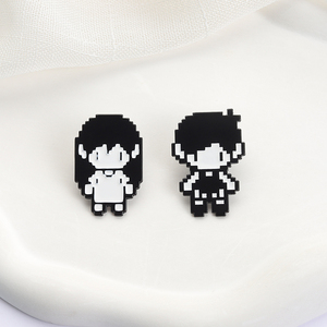 Pin Enamel Figur Pixel Game RPG Anime Cosplay Omori Hero Sunny Bros Logam Lencana Kerah Perhiasan Lucu Hadiah untuk Penggemar Teman - Product Image 3