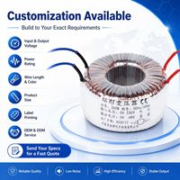 Transformador de Potencia Toroidal Monofásico de 800VA, 60Hz, de 120V a 48V para Amplificador de Audio y Equipo Médico con Bobinado de Cobre