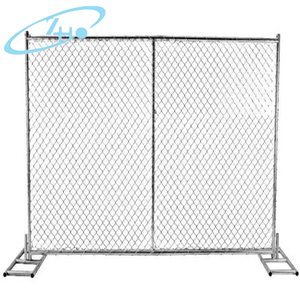 Bahçe çit için 50*50mm galvanizli zincir bağlantı geçici çit tel örgü paneli