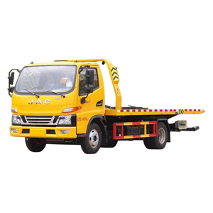 Camion de <span class=keywords><strong>remorquage</strong></span> à plateau plat JAC de 5 tonnes, <span class=keywords><strong>véhicule</strong></span> de récupération routière avec treuil hydraulique - Product Image 1
