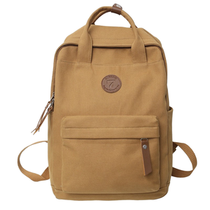 Large Capacity <b>Waterproof</b> Corduroy Casual <b>Backpack</b> Men Women Zipper Closure 20-36L Polyester Lining Travel <b>School</b> Fashion Style - Product Image 1