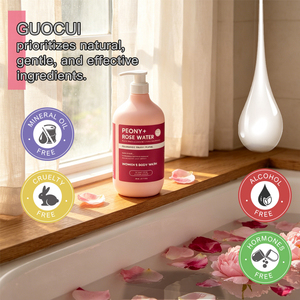 Jabón Corporal para Mujer con Agua de Rosas y Peonía, a Base de Plantas, Hidratante, Nutritivo, Limpiador Profundo, para una Piel Saludable, Suave, Sedosa y Radiante - Product Image 5