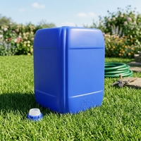Bouteille carrée en plastique HDPE à prix d'usine avec ligne graduée pour le stockage de liquides de réactifs chimiques de laboratoire