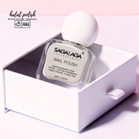 SAGALAGA 12ml Vernis à ongles à base d'eau pailleté longue tenue semi-permanent anti-écaillage sans odeur formule douce pour usage quotidien et en salon