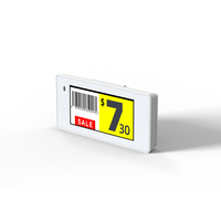 Etiqueta Electrónica de Precio DYESL de 2.13 Pulgadas BWRY, Etiqueta de Precio de Tinta Electrónica Fácil de Usar para Tiendas Minoristas, Supermercados, Almacenes, Sistema EAS