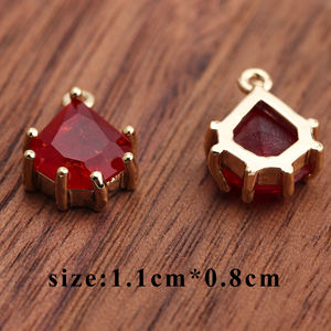 M526 6 pçs/lote 18K Banhado A Ouro DIY Jóias Acessórios <span class=keywords><strong>Nickel</strong></span> <span class=keywords><strong>Free</strong></span> Pass REACH Zircon Pingente e Brinco para Fazer Jóias - Product Image 2