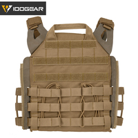 Gilet porte-plaques IDOUTDOOR JPC2.0 Molle en nylon 500D, à libération rapide, pour la défense personnelle, le combat tactique et le paintball.