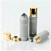 Bouteille de parfum en aluminium recyclable de haute qualité avec impression sur soie personnalisée, 90 ml, 200 ml, 300 ml, pour huile essentielle et produits de beauté