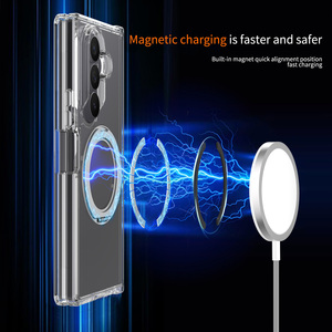 Funda Transparente con Tapa Abatible para <span class=keywords><strong>Galaxy</strong></span>, Soporte Giratorio de 360 Grados, Magnética, Antiamarillamiento, Transparente, Antigolpes, Fundas para Samsung Z Fold 7 - Product Image 5