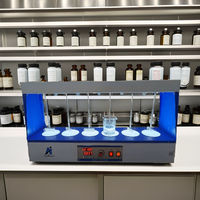 Floculateur numérique de laboratoire Amaze avec capacité de 6 flacons, affichage LED, alimentation 220V et protection IP55 pour les tests d'échantillons d'eaux usées
